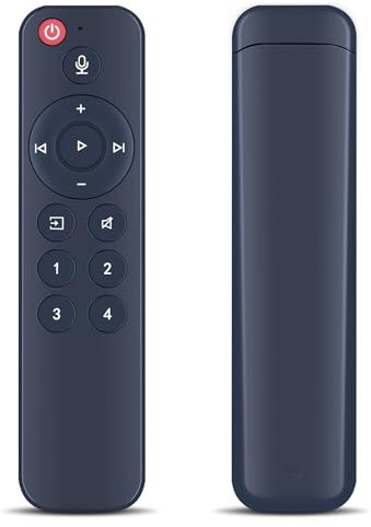 GOUYESHO Nue Ersatz Sprachfernbedienung kompatibel mit WiiM Pro AirPlay 2 Receiver und Pro Audio Streamer 4 Musikvorwahltasten, für WiiM Musik-Streamer und Verstärker