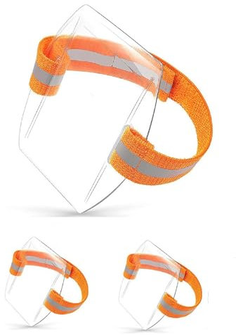 Porta Badge Da Braccio,Fascia da Braccio di Sicurezza Regolabile,Porta Badge Identificativo in PVC 3PC Portabadge Outdoor Secure per Operatori di Emergenza Personale di Sicurezza Portiere