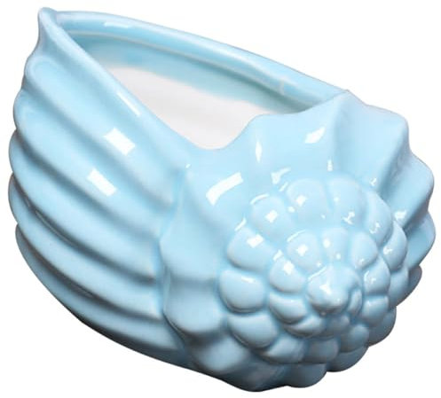 Sosoport 1 Pezzo Vaso in Argilla a Forma Di Animale Blu Per Piante Con Design a Trottola Chiaro, Per