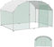 YRHome 3x2x2m Freilaufgehege Hühnerstall Haustierkäfig aus Metall Geflügelstall Hühnerhaus Bogenform Design mit Sonnenschutzdach Winterfest für Hühnerkäfig Haustierkäfig Vogelkäfig Kleintiere