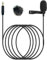 NewTH Micro cravate à condensateur filaire à clipser (prise TRS droite 3,5 mm pour DJI et Rode)
