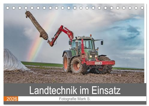Landtechnik im Einsatz (Tischkalender 2026 DIN A5 quer), CALVENDO Monatskalender: Die Kombination von modernen und älteren landwirtschaftlichen ... zu etwas ganz besonderem. (CALVENDO Orte)
