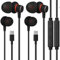 KP TECHNOLOGY Type C Earphones for Honor X6c / 400 - Pro - Lite / 200 - Smart Pro Lite / 90, 70, 50 Smart - Lite / X6b X7b X8a X7a X6a X6 X7 X8 / Magic 7/6/5/4, Magic V5 / V3 V2 Vs V (2PACK VDEAR-022)