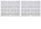 wenyouya Lot de 2 filtres pour grille d'aération, écrans anti-poussière pour climatiseur, matériau de filtre à air, filet de rechange pour climatiseur, pour accrocher des unités AC (31 x 25,5 cm)