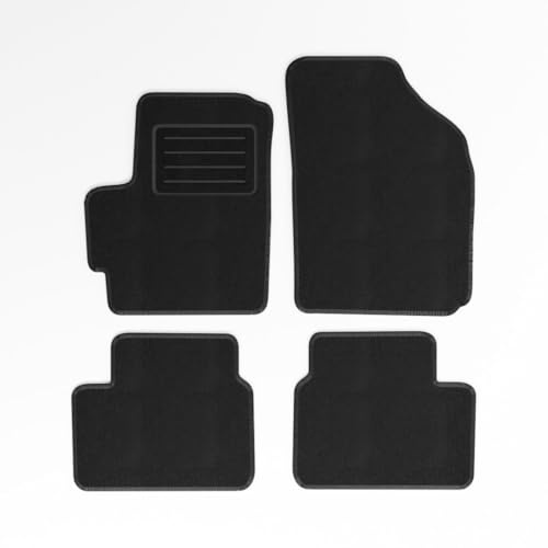 Mats4all Textil Fussmatten Passend für Chevrolet Matiz 2005-2010 | rutschfest | Mit Verstärkung | 4-teilig