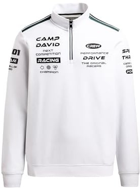 Camp David Herren Troyer-Sweatshirt aus Interlock mit Rubber Artworks