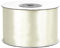 Satinband 50mm x 25m Rolle - FARBAUSWAHL in 3/6/12/18/25/38/50/75/100mm - farbecht & waschbar - Schleifenband für Hochzeit - Geschenkband zum Verpacken Dekorieren Basteln - Ivory/Elfenbein 810