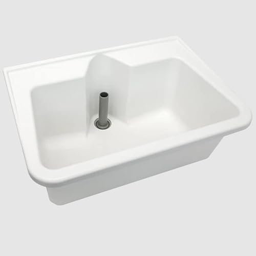 KWC Mehrzweckbecken Sirius aus glasfaserverstärktem Polyester-Recyclingmaterial, Farbe:Weiß