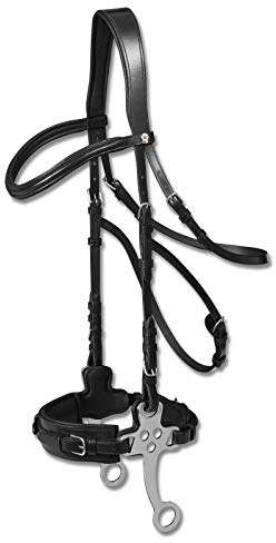 Equipride HORSE X-LINE HACKMORE BITLESS ZENSTÜRTEL SCHWARZ & BRAUN (Full, Schwarz)