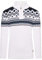 Crazy Age Herren Strickpullover Norweger Grobstrick Weihnachtspullover Winterpullover Stehkragen Rollkragen Renntier Motive Kristalle (Weiß(1006), 4XL)