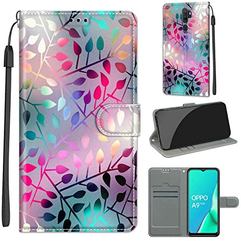 Etui Coque pour Oppo A9 2020 / Oppo A5 2020, Coque pour Oppo A11X / Oppo A11, Pochette Protection Etui Housse Premium en Cuir PU, Fermeture Magnétique pour Oppo A5 2020 / A9 2020 (6,5 Pouces)