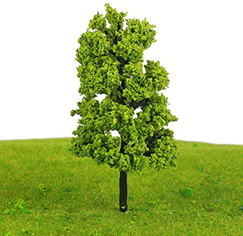 DAZZLEEX Lot de 10 Arbres miniatures 12cm Vert Naturel