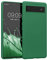 kwmobile Hülle kompatibel mit Google Pixel 6a Hülle - gummierte TPU Silikon Handyhülle - Schutzhülle für kabelloses Laden - Case in Pixie Green