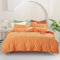 Pureant Pfirsich-Bettwäsche-Sets King Women Girls Grapefruit Color Bedding Comforters Cotton Luxurious Light Orange Aesthetic Quilts Adults Teens Solid Coral Pink Modern Dorm Bed Pure Peach Bed