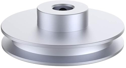 CHANCS Außendurchmesser 60 mm Einzelnut Riemenscheibe 17 mm feste Bohrung Riemenscheibe für Bohrmaschinen 6 mm PU-Rundriemen