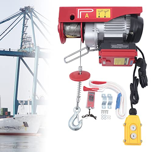Treuil électrique à corde - 220 V - Câble électrique télécommandé - 100 kg - 200 kg - Palan électrique avec câble - Télécommande