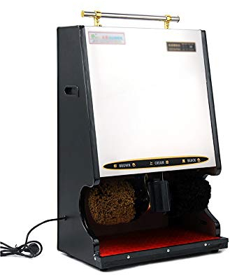 Cireuse à Chaussures Automatique, Cireuse à Chaussures Électrique Machine à Cirer les Chaussures Combinée Double Brosse Suitabsh Convient aux Familles Hôtel Banque Bureau, 6 Couleurs Disponibles Bros
