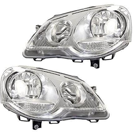ATEC Germany 2x Hauptscheinwerfer vorne links + rechts H1 / H7 Frontscheinwerfer mit Stellmotor für Leuchtweiteregulierung, Kompatibel mit VW POLO (9N_, 9A_)