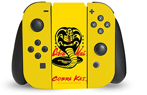Head Case Designs Offizielle Cobra Kai Logo Ikonisch Vinyl Haut Gaming Aufkleber Abziehbild Abdeckung kompatibel mit Nintendo Switch Joy-Con Controller