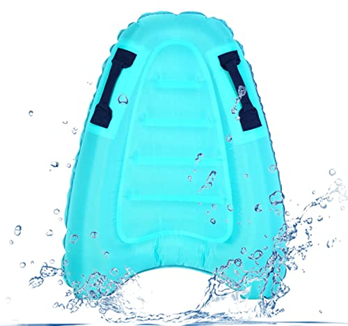 Eayoly Tragbares aufblasbares Surfbrett - Leichte Bodyboards Kinder Strandspielzeug mit Multifunktionsgurten - Leichte Schwimmbretter für Kinder und Erwachsene
