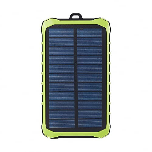 MAOTN 12000mah Solar Power Bank,Portable Hand-Crank/Usb Charging/Solar Panel Power Bank Charger, 2 Charging Outputs, With Lighting Flashlight, Compatible With Most Smartphones,Green,12000mAh