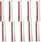AERZETIX - C65109 - Set di 10 tasselli Ø10x180mm per mattoni forati/cemento cellulare + 10 viti Ø7x180mm a testa esagonale - in nylon/metallo - fissaggio materiali cavi lavoro costruzione perforazione