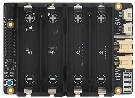 Geekworm X-UPS1 12V/5V Dual Output Universal SBC Stackable Uninterruptible Power Supply UPS Shield with Acrylic Plate Compatible with Raspberry Pi/Orange Pi/Jetson Nano/Rock Pi/Tinker Board