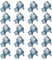 20 Stk Mini Schlauchschellen, verstellbar Rohrschellen, Klein Schlauchklemmen, Kraftstoffeinspritzung Gelenkbolzenschelle Schellen für Mini Kraftstoffleitungs Auspuffrohr Benzinrohr - 7-9mm
