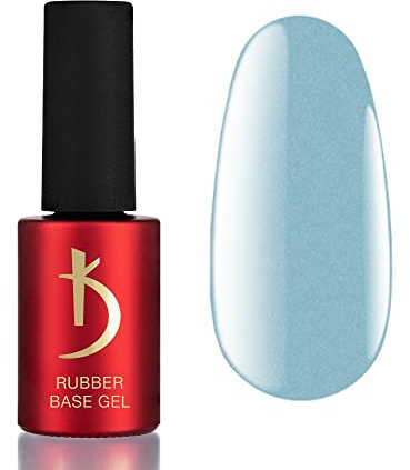 K Professional Rubber Base Gel - Base Coat Blue Neon -7ml- Unterlack - Nagellack - Gel Nägel - Gellack Blau - UV Nagellack