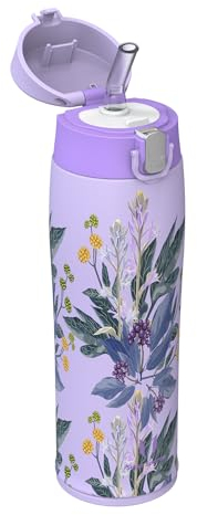 Super Sparrow Gourde Isotherme avec Paille - INOX Bouteille Isotherme - 750ml - Mug Isotherme Étanche - Gourde Enfant sans BPA, pour Sport, Voyages, L'école, Bureau