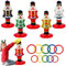 15pcs Christmas Party Ring Toss Game Inflatable Nutcracker Rings Toss Toys,Xmas Party Toss Games Target Toy Christmas Games for Kids,Adults,Indoor Outdoor Family Xmas Fun Games Parties Favors