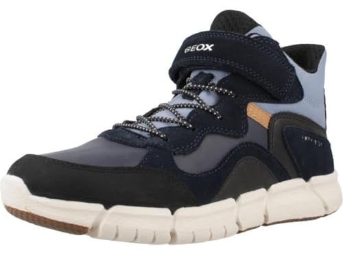 Geox J Flexyper Boy B Abx, Stivaletti Bambini e ragazzi, Navy Lt Blue, 41 EU