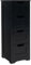 RELAX4LIFE Bathroom Floor Cabinet, Freestanding Wooden Cupboard Storage Cabinet with 2/4 Removable Drawers, Slim Storage Unit for Bathroom Living Room Kitchen (4 Drawers, Black)