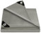 WOLTU Bâche de Protection en PE 180g/m², Bâche Imperméable, Indéchirable et Multi-Usage avec Œillets en Métal pour Remorque, Camionnette, Bateau, Jardin, Bois, Foin, 4×4 m, Gris