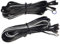 Generisch KB l 2x Fahrrad Licht Kabel Set, Dynamokabel, 3x Kabelschuh / 1x Ringöse, Länge 2200mm, Doppelkabel