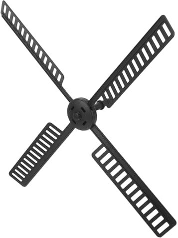 Toddmomy 1 Set Windmill Leaf Replacement Plastic Windmill Sails Wind Mill Head Accessories Wind Mill Leaf for Garden Part