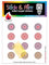 Colour Change Toilet Target Bullseye Stickers with Sticker Applicator Tool for Potty Training and Toilet Training. Toilet Aiming Stickers. Colour Changing When Wee Hits The Target.