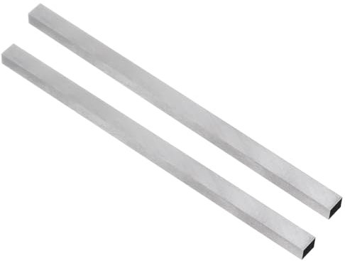 sourcing map Lathe Tool Bit 8mm x 10mm x 200mm, Square Lathe Turning Tool Blanks, HSS (High Speed Steel) Rectangular Fly Cutter Mill Blank, 2pcs