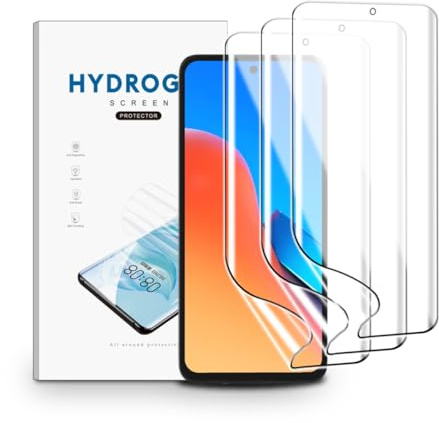 nvskvd 3 Piezas Película de Hidrogel para Xiaomi Redmi 12 | Protectores de Pantalla TPU de alta definición, Lámina Flexible de Resistente a arañazos, Tacto de alta sensibilidad