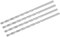 sourcing map Lot de 4 forets hélicoïdaux de 7 mm, tige droite en acier rapide extra long, 250 mm de long pour bois, plastique, aluminium