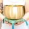 Tibetische Glockenschüssel-Set, Golden Master Bell Metallqualität, 8 Zoll Pure Tone Sound Bowl - Tippen Sie für lange Töne & hohe Vibrationen, kein Singen nötig, Meditation Sound Chakra Yoga Heilung