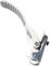 Baoblaze Snowboard Bindung Teile Schnalle Strap Snowboard Bindung Reparatur Schnell Tragen für Single Board Ersatzteile Bindung Zubehör, Weiß