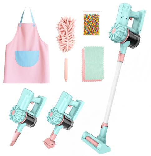 SMILESSKIDDO 3-in-1 Kids Vacuum that Really Works, Toy Vacuum for Kids