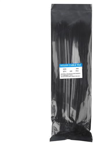 Wiederverwendbare Kabelbinder – robuste Kabelbinder | 100 Stück vielseitige Kabelführungsgurte, Kabelaufwicklungen für und Elektronik, nützliches Computerzubehör für Kabelorganisation und Kabelma