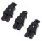 Leloco 3 Stück C8/C7 Stecker IEC Einlass Modul – Netzkabel 2 Polig mit Eurostecker – Gerätestecker Steckdose AC 250V 2,5A – Gerade Stecker 2 Polig für Sichere Stromversorgung