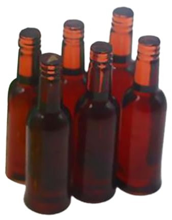 ERINGOGO 6pièces Mini Bouteilles De Bière Miniatures Modèles Décorations pour Maison De Poupée Accessoires Réalistes