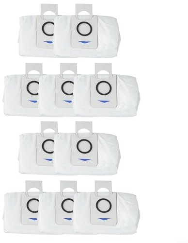 Fauhapyway Lot de 10 sacs de collecte de poussière pour aspirateur Ecovacs, Deebot X1, T20, Omni Robot Aspirateur, tissu non tissé, grande capacité de 3 L