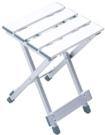 Hemobllo Tabouret Pliant Portable en Alliage D'aluminium Léger, Chaise Pliante Compacte, Pliable et Résistante, Adaptée Camping, Pêche, Pique-niques et Loisirs en Plein Air