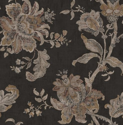 NextWall Anelda Jacobean Vintage Peel and Stick Wallpaper (Ironwork & Russett)