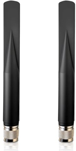 2 Pack 868-MHz Antenne 5dBi Gain 17.8 cm Stecker Typ N für Meshtastic LoRa Long Range Soft Whip-Antenne